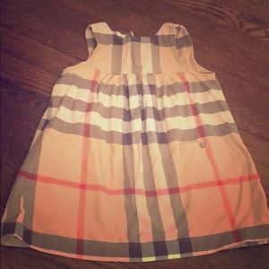 Girls plaid Burberry dress